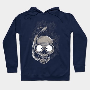 Skull in Scuba Mask Hoodie